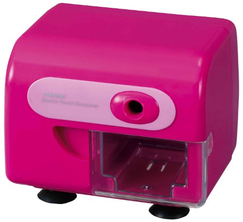 Taille-crayon électrique Lei May Fujii rose idéal pour les bureaux d'écoliers