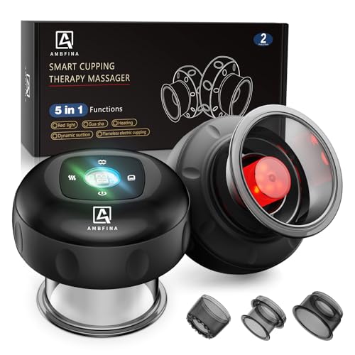 5-in-1 Cupping Kit for Massage Therapy, 12 Levels Smart Dynamic C...