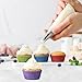 GUSTO [500 Pcs] Mini Cupcake Liners for Baking, Colorful Muffin Liners, Food Grade & Grease-Proof, Baking Cups - Bright Assorted Colors for Candy Cups and Cake Balls - (Formerly Comfy Package)