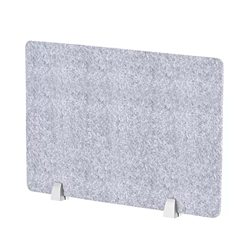 Panneau de confidentialité acoustique gris pour bureau debout réglable