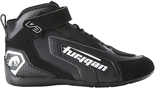 Furygan V3 Chaussures de moto, noir/blanc, 45