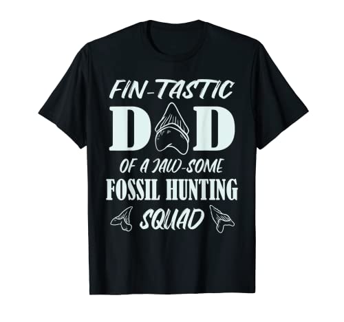 Hombre Fantástico padre de un escuadrón de caza Megalodon Hunting Camiseta