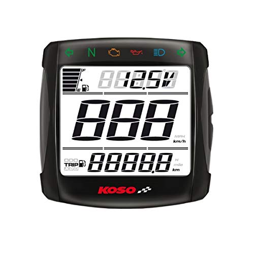Compteur de vitesse multifonction Koso pour suivre odo et carburant