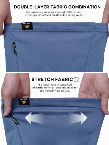 Image of FR Neck Gaiter 4oz Lightweight Welding Flame Resistant Face Mask | 100% cotton welding hood,,CAT1 & ATPV 5.5 cal /cm, breathable all-season,multi-use for welding work,one size,machine washable