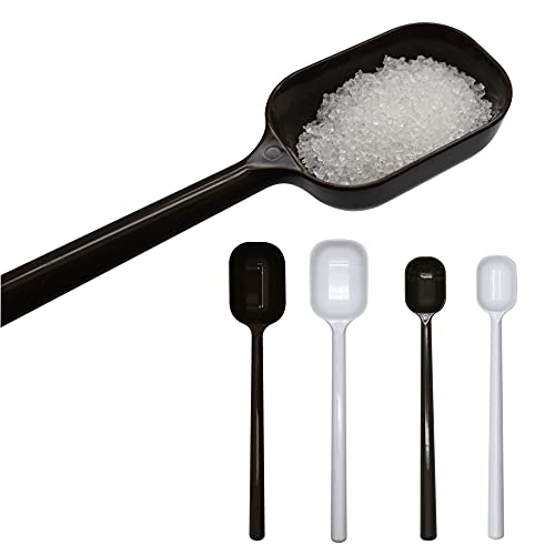 Image of EIKS 4-Pcs Long Handle Scoop Measuring Spoons, Work Well for Deep Jars