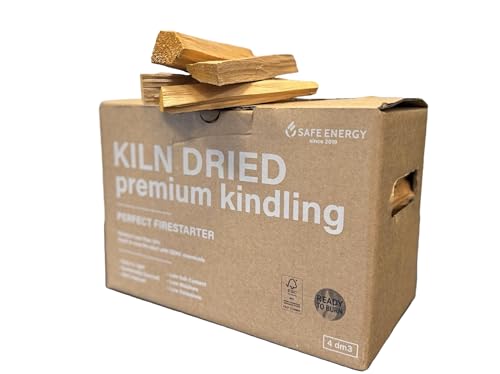 Comfort Wood Fuels Kiln Dried Kindling Wood, 2 kg Box Kindling Sticks for Log Burners, Fire Pit, Pizza Ovens & Open Fires