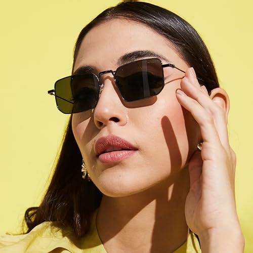 Image of HASHTAG EYEWEAR Sunglasses for Men & Women | Trendy Metal Frame Full Rim Glasses | UV400 Protection, Scratch-Resistant, Lightweight & Durable, Stylish Fashion Eyewear for Outdoor
