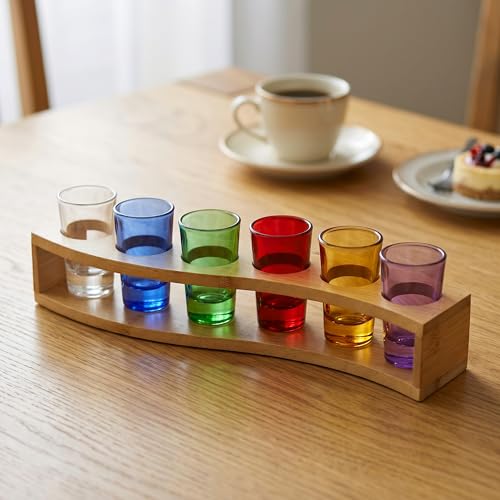 Soporte para vasos de chupito de bambú: adiós a los derrames en tus barras 8