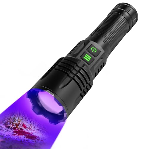 LUXNOVAQ Rechargeable Blood Tracking Light for Hunting High Intensity LED Tracking Lights Dual Light Modes Deer Hunting Gear Blood Tracking Flashlight for Hog Coon Hunters Camping