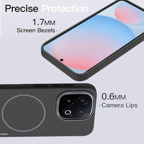 Image of KARWAN️Magnetic Ultra Slim-Fit Back Case Cover for iqoo 13 |Hard PC Case Cover| Ultra-Thin & Light Weight with [Ultra Premium Feel] Case for iqoo 13(6.8 inch)(Black)