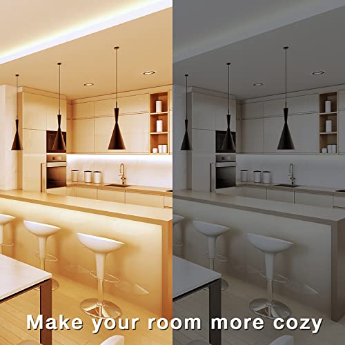 Daybetter Cob Led Strip,6.56Ft/2M 3000K Warm White Led Light Strip,Usb Powered 5V Flexible Led Strip Lights, 640Leds Cri 90+Bright Led Strip Lights For Tv,Bedroom, Kitchen,Diy Home Decoration #TOP4