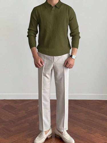Image of Noble Monk Relax Fit |Textured| Lycra | Polo Neck T-Shirt