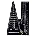 Mini-Rocket: Mini Pipe/Diameter Caliper and Ruler - Fractional – Black Anodized Aluminum