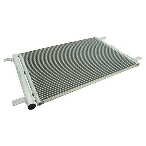 Image of TRQ A /C Condenser and Receiver Drier Assembly Compatible with 2015-2019 Volkswagen Golf 2018-2020 Tiguan