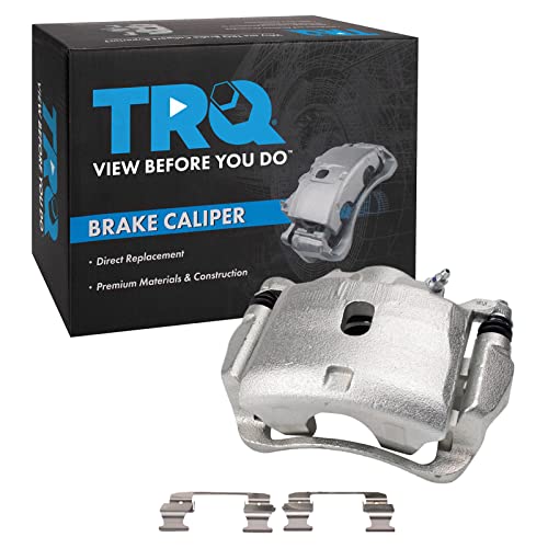 Image of TRQ Front Right Brake Caliper w /Bracket Passenger Side