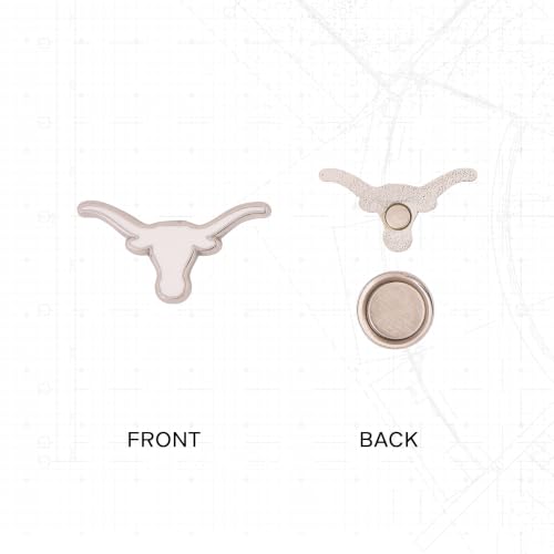 Image of Desert Cactus UT Austin Longhorns Magnetic Metal Lapel Pin (D) | Officially Licensed University of Texas Austin Enamel Finish Lapel Pin Formal Wear Bag and Hat Jewelry Tie Track Brooch Pin