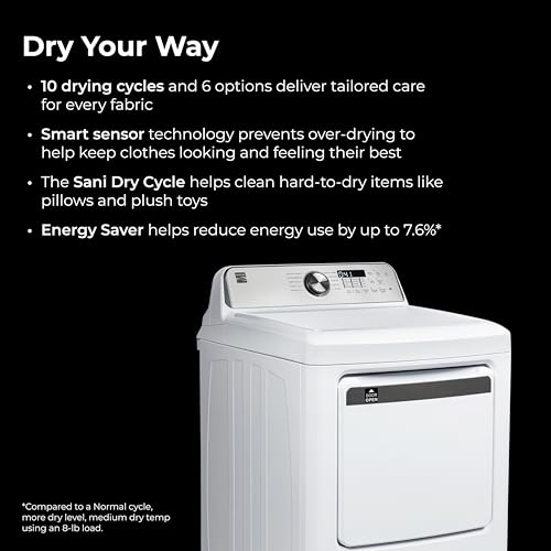 Kenmore 7.0 cu. ft. Front Load Gas Dryer - White - image 3