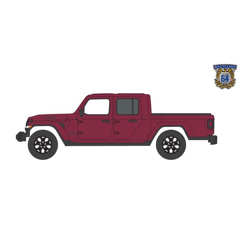 Amazon.com: Greenlight 1/64 2021 Jeep Gladiator Willys, Snazzberry