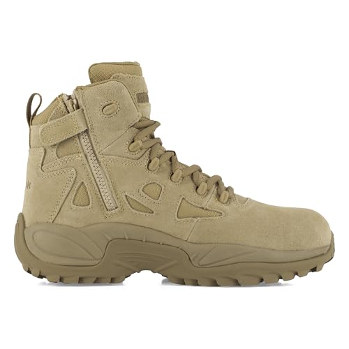 reebok men39s rb8694 rapid response rb composite toe 634 tactical stealth boot sidezipper desert tan military amp tactical boots