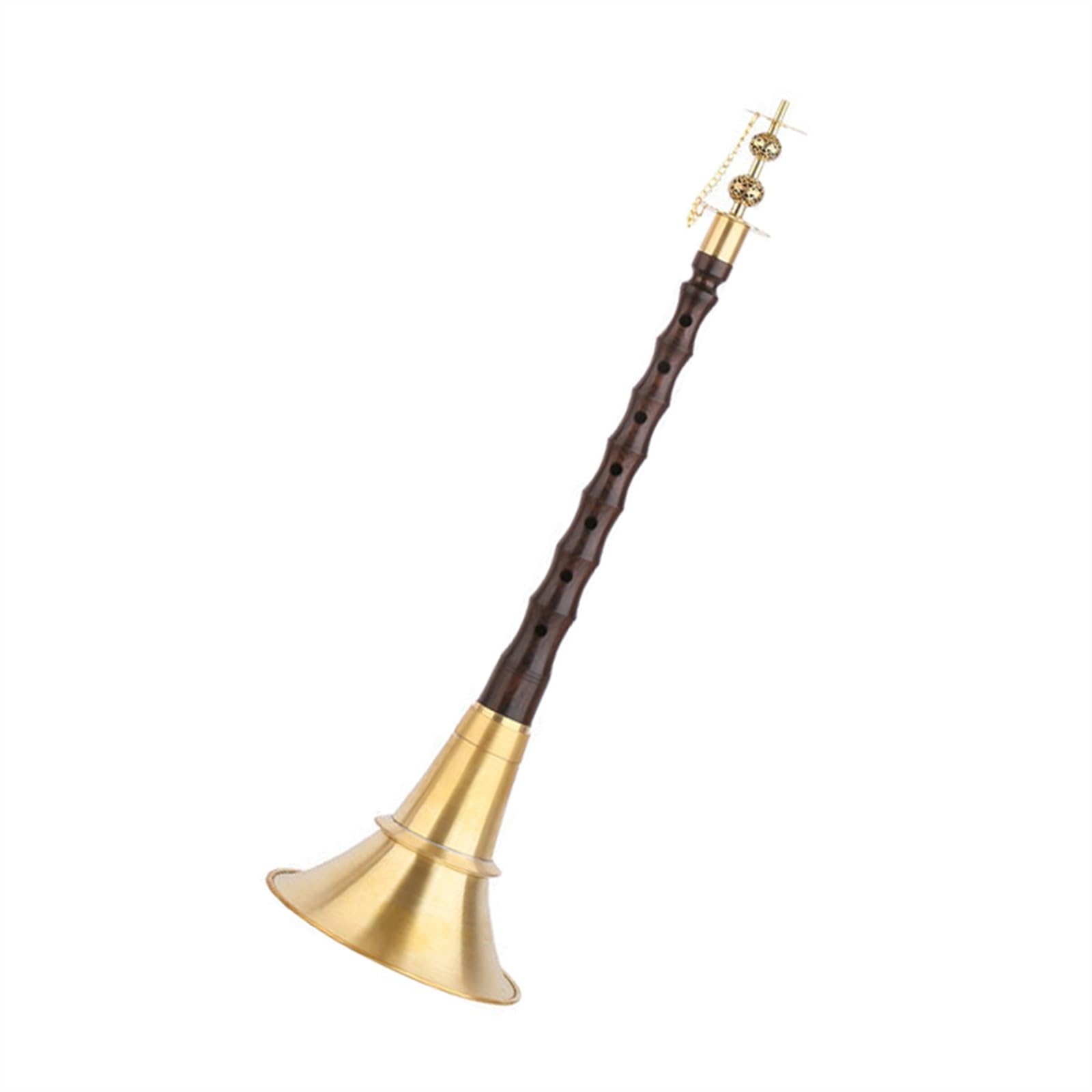 Suona-Ebenholz-Folk-Suona-Mahagoni-Suona-Blasinstrument Holzblasinstrument Suona (Color : 28.2cm-02)