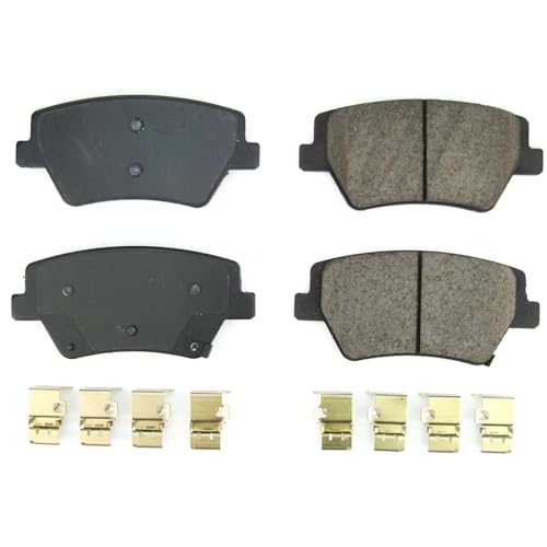 Image of PowerStop Rear Brake Pads for Genesis GV80 2021-22 - Z17 Ceramic Brake Pads with Installation Hardware, 17-2377