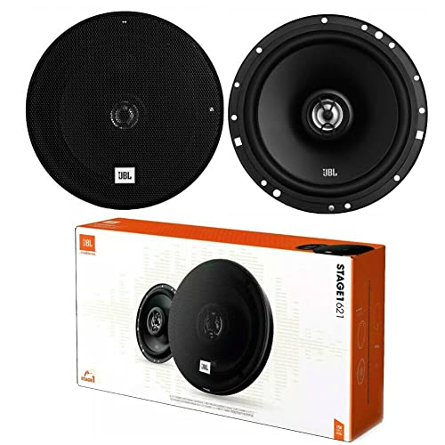 2 Enceintes Compatible avec JBL STAGE1 621 coaxiales 2 Voies 6.5 16.50 cm 165 mm 35 Watts rms 175 Watts Max impédance 4 ohm 90 DB pour Voiture, la Paire