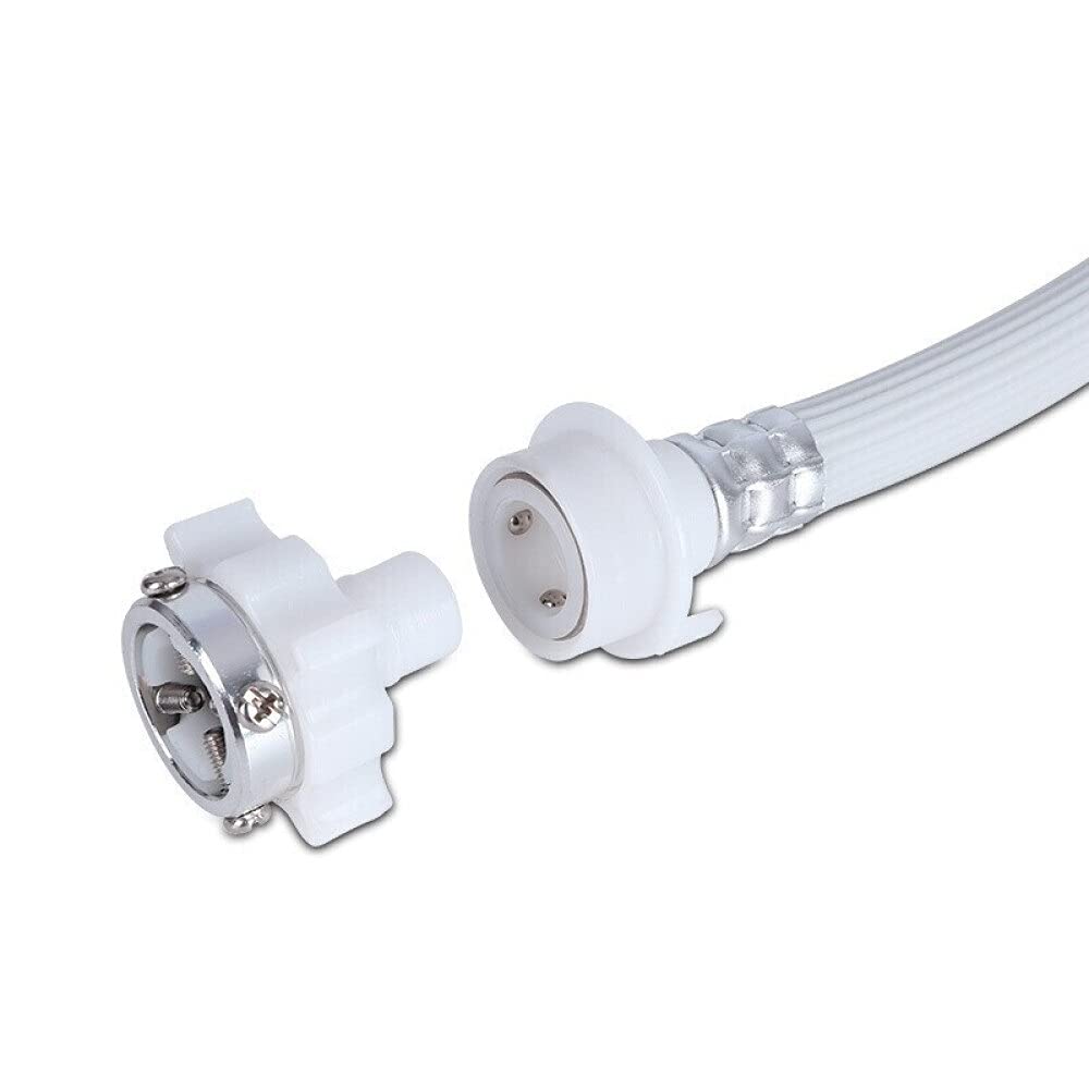 Conector de tubería de agua de lavadora, interfaz de grifo G1 / 2, interfaz de lavadora G3 / 4 (25 mm), tubo de extensión de la manguera de entrada de la lavadora automática (1,5 m-10m blanco opcional