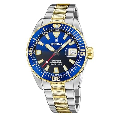 Festina Orologio Uomo Analogico in Acciaio Inossidabile 316l Multicolore