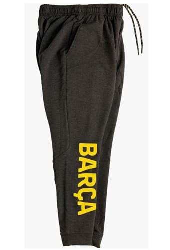 Icon Sports Boys' Barcelona Sweatpants (Reflective Printed Club Logo), Licensed Barcelona Youth Jogger Charcoal Heather2