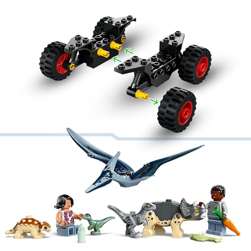 Jurassic World Centro di Soccorso dei Baby Dinosauri, Giocattolo per Bambini e Bambine da 4 Anni in su, Set con Mini Triceratopo, Anchilosauro e Velociraptor, Regalo Amanti degli Animali 76963 - Lego - Immagine 5