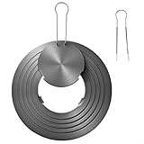 [Caractéristiques de transport facile] La poignée amovible peut être fixée de chaque côté pour une manipulation pratique et un rangement compact à côté de votre poêle.