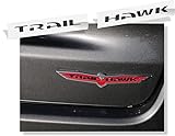 Reflective Concepts - Trailhawk Emblem Overlay Decal Sticker - Fits: 2014-2018 Jeep Cherokee Trailhawk - (Color: Gloss Black)