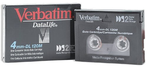 Verbatim 4.0GB 4MM DL 120M DAT Cartridge for DDS2 Tape Drive (Discontinued by Manufacturer)