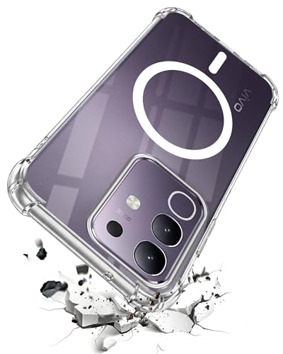 Image of Jkobi Shockproof Crystal-Clear Back Cover for Vivo T4x | Vivo Y31 Pro (Magsafe Wireless Support | Drop & Camera Protection | Hard Polycarbonate)