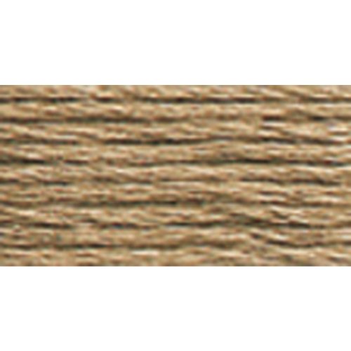 Hilo perle DMC color beige claro marrón, tamaño 8 miniatura 1