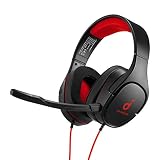 Soundcore Anker Strike 1 Gaming Headset, Gaming Kopfhörer, PS4 Headset, Xbos One Headset, PC Headset, verstärktes Klangprofil für FPS-Spiele, Mikrofon mit Geräuschisolierung (Generalüberholt)