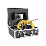 LJLZXPBUS Pipeline Detector,7' Pipe Inspection Video Camera,IP68 HD 1000TVL Drain Sewer Pipeline Industrial Endoscope System