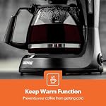 Geepas 750ml Filter Coffee Machine | Fast Brew, 600W