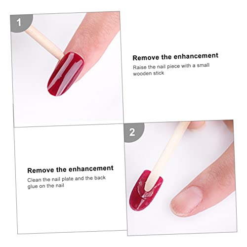 Beavorty 100 Pçs Armadura De Caixão Meninas Unhas Falsas Cobertura Completa Unhas Falsas Manicure Fe