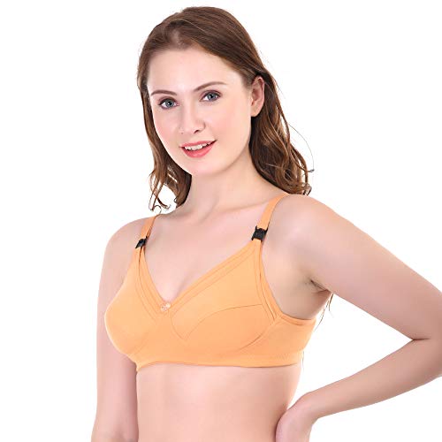 Image of Women's Cotton And Hosiery Non-Padded Wire Free Maternity Bra