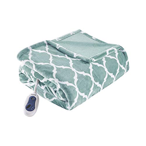 image for Beautyrest Plush Electric Throw Blanket – Secure Comfort Technology-