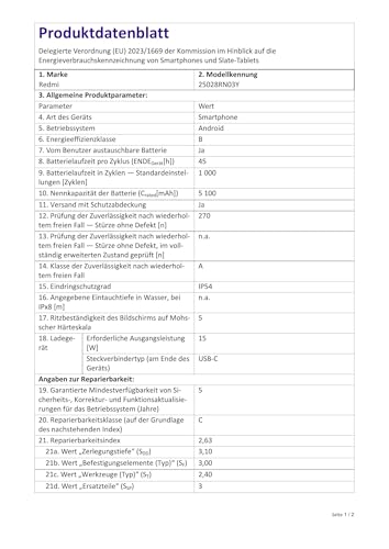 robustes IP54-Design aus Glas und Kunststoff - Detailansicht von Xiaomi Redmi A5 4/128GB Gold Test – Dealfoxx.de