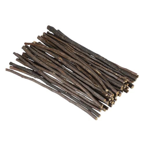 PATIKIL 50 Pcs 12inch Wood Log Sticks, 0.2-0.24inch in Diameter Natural Driftwood for Crafts Wooden Craft Sticks for DIY Crafting Photo Props Driftwood Decor, Apple Branch