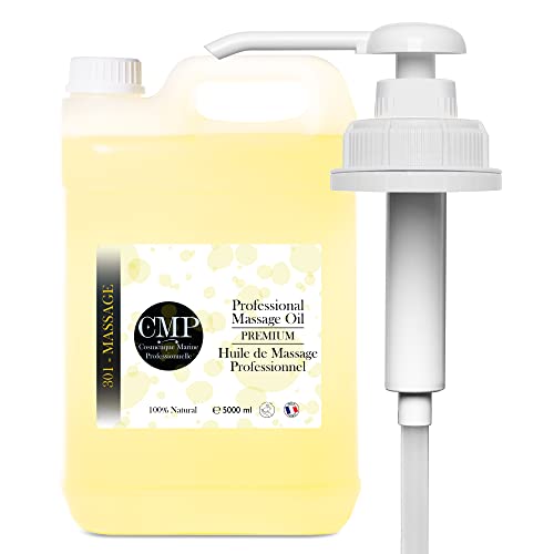 Huile de Massage Professionnelle pour le Corps + Pompe Distributrice GRATUIT. Format économique. LE MASSAGE QUE VOUS ATTENDIEZ. Huile Ayurveda. Aromatherapy. SPA. Huile de massage - 5000 ml 5 L