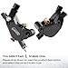 DYISLAND LD-210S Hydraulic Disc Brakes Set，2-PIN/Power-Off Hydraulic Brake kit for Electric Scooter/E-Scooter(L-L Brakes（Black）)