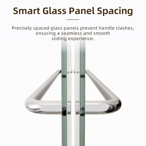 Image of Royal Guard Double Sliding Shower Door,56-60 inch W x 70 inch H,Chrome