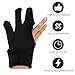 LABRIMP 3pcs Heat Resistant Finger Gloves Mitts Cotton Three-finger Protectors for Hair Styling Curling Use in Beauty Salons and Home