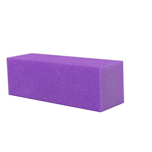 Potato001 10Pcs Nail Manicure Buffing Sanding Buffer Block Files Salon Art Polisher Tool (Purple)