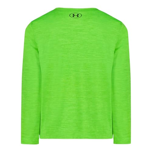 Image of Under Armour Boys' Long Sleeve Logo Graphic T-Shirt, Lightweight & Breathable, Relaxed Fit