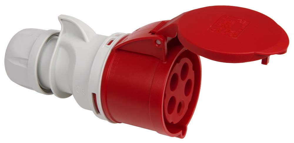 Kopp 182600009 CEE Coupling 5-Pin 32 A 400 V Red